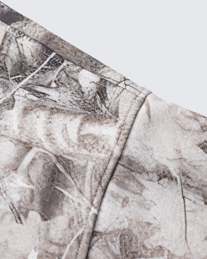 Heavyweight Fleece Camo Hoodie Cotton Blend