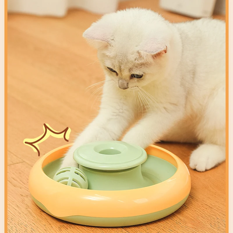 Katzenspielzeug Elektrisch, Karotte Thema, Rotierenden Federn Katzenangel, Zwei Farben, verkaufen Ersatzfedern in Blau & Grün
