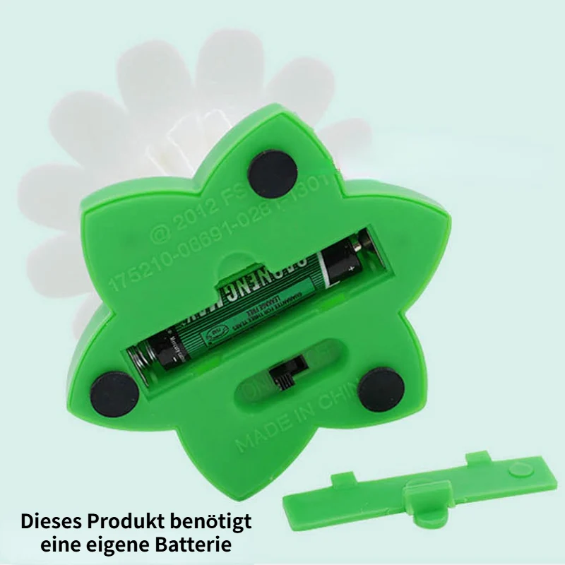 Katzenspielzeug elektrisch, Katzenangel mit Blume Förmiger Sockel, Schmetterlingen und Kolibri-Dekoration, Farben zufällig