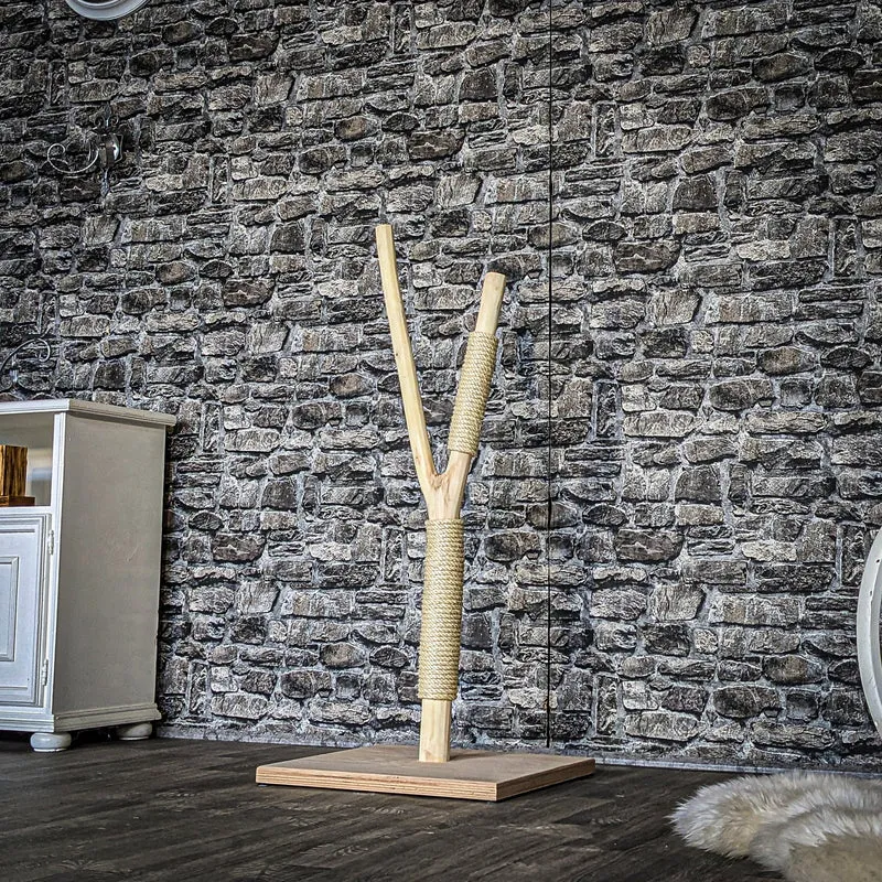 Kratzstamm 3859 Natur Holz Design Kratzbaum 112 cm hoch Naturkratzbaum