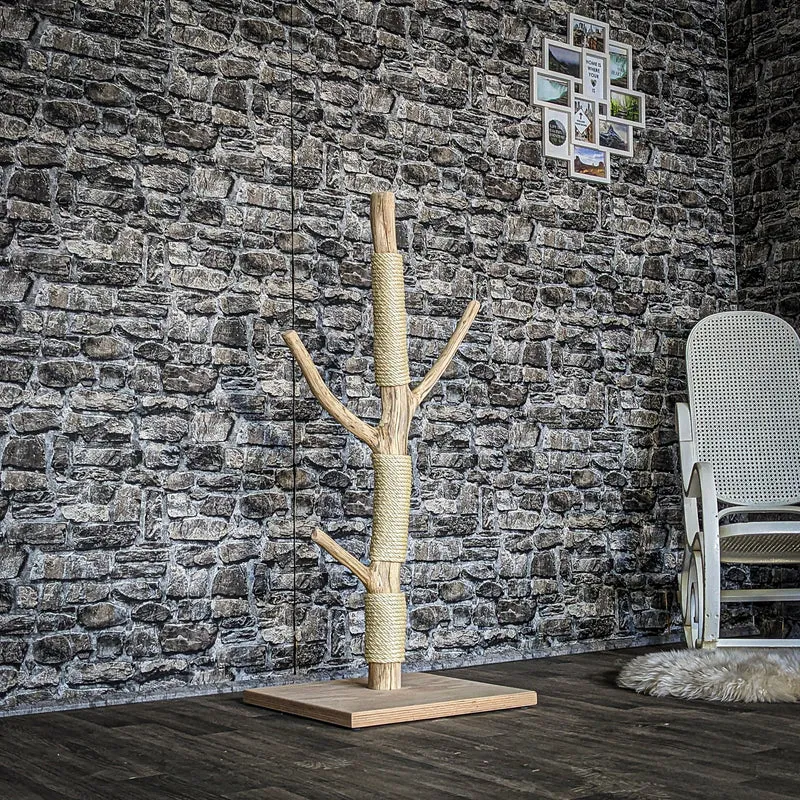 Kratzstamm 3856 Natur Holz Design Kratzbaum 120 cm hoch Naturkratzbaum