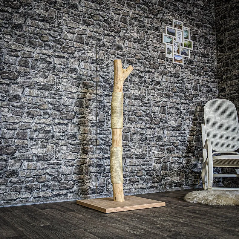Kratzstamm 3851 Natur Holz Design Kratzbaum 125 cm hoch Naturkratzbaum