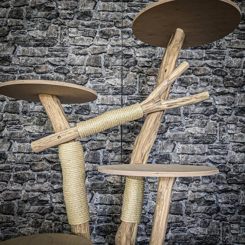 Naturkratzbaum 3837 Kratzbaum Natur Holz Design 156 cm hoch Katzenbaum