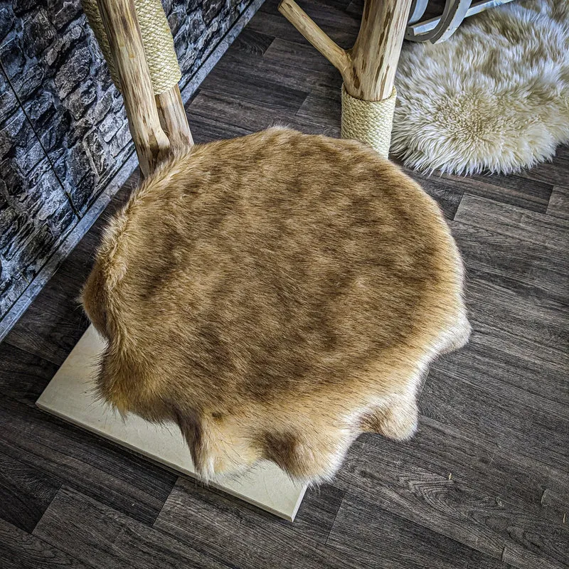 Naturkratzbaum 3835 Kratzbaum Natur Holz Design 135 cm hoch Katzenbaum