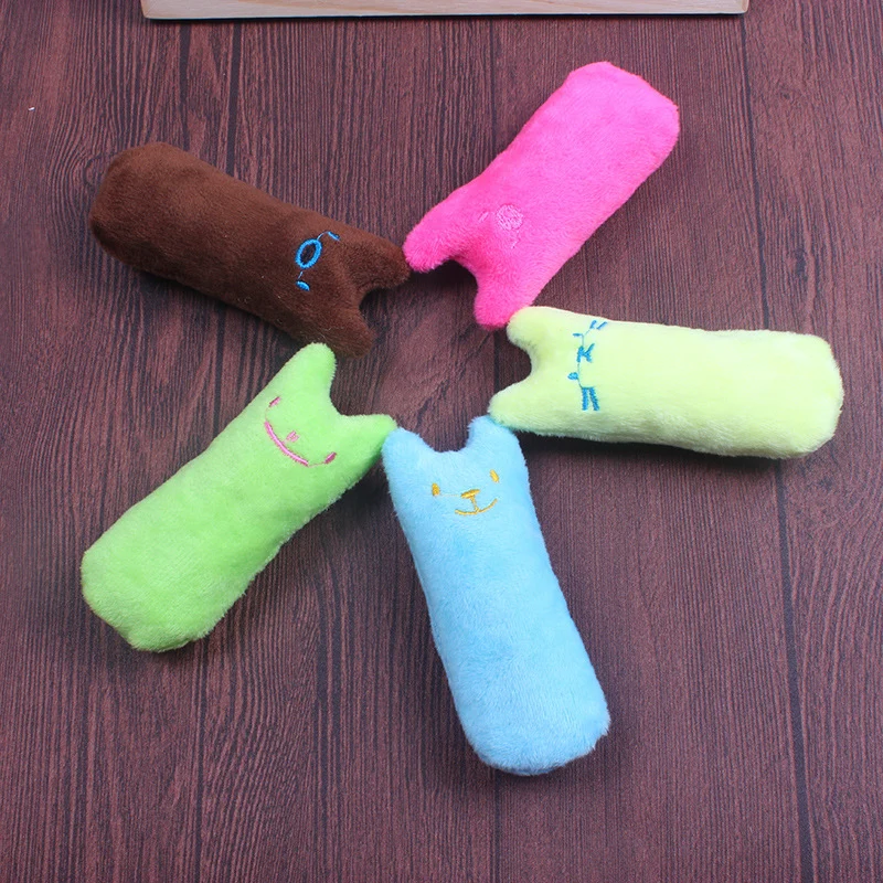 Katze Kuscheltier, Katzenminze Spielzeug aus Plüsch, Katzen-Design im Cartoon-Stil, weiches und komfortables, in verschiedenen Farben (1 Stück)