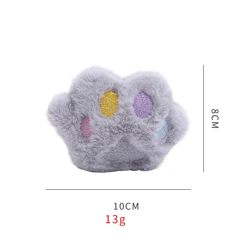 Katze Kuscheltier, Süße Katzenpfote mit Katzenminze, weiches und sicheres, in zwei Farbtönen: Rosa und Grau, 2er Set