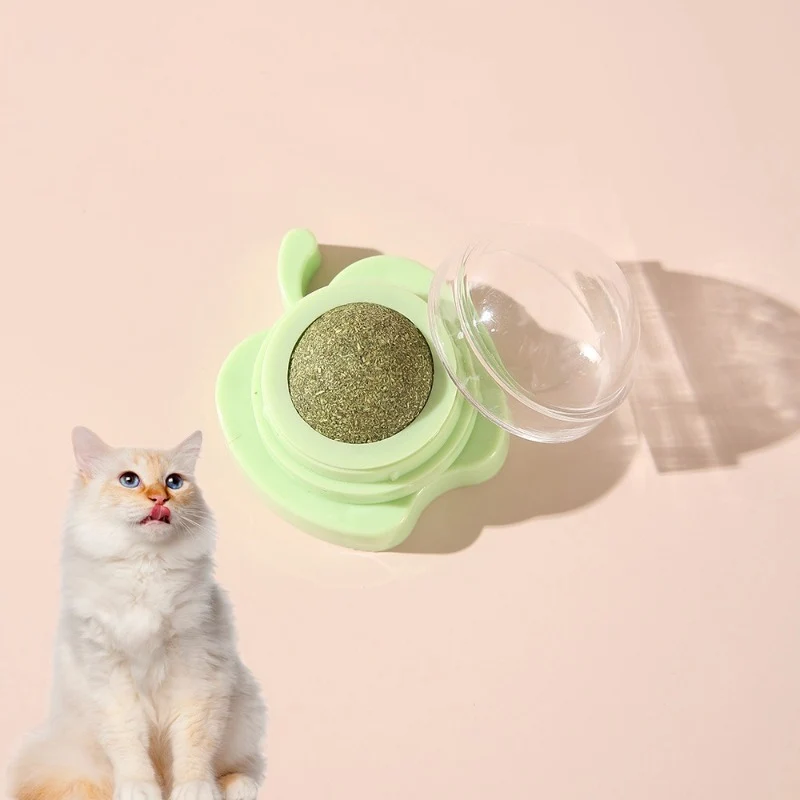 Spielzeug Katze, Apfel-Design mit Katzenminze, Entspannendes, 3er Set in Rot, Blau und Grün
