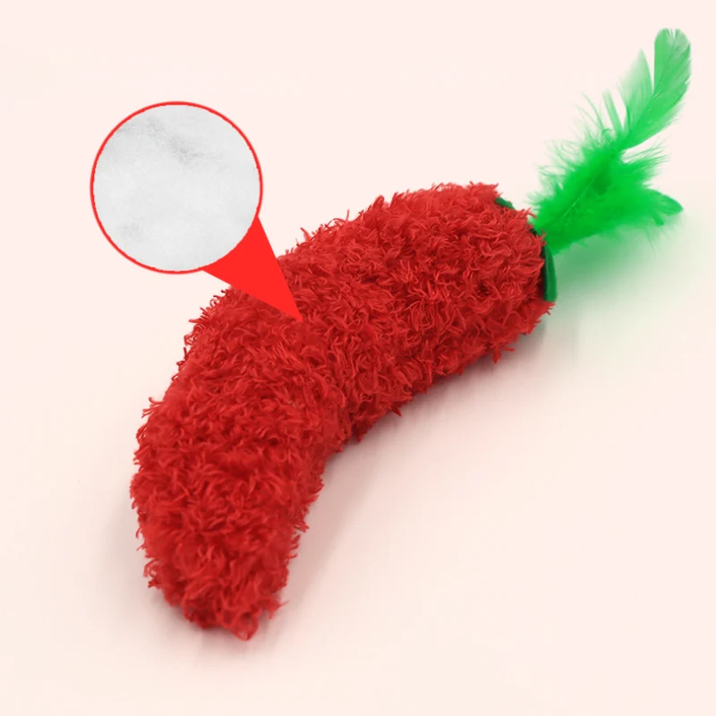 Kuscheltier für Katze, Kaktus, Karotten und Paprika Spielzeug mit Katzenminze und Lautes Papier, 3er Set