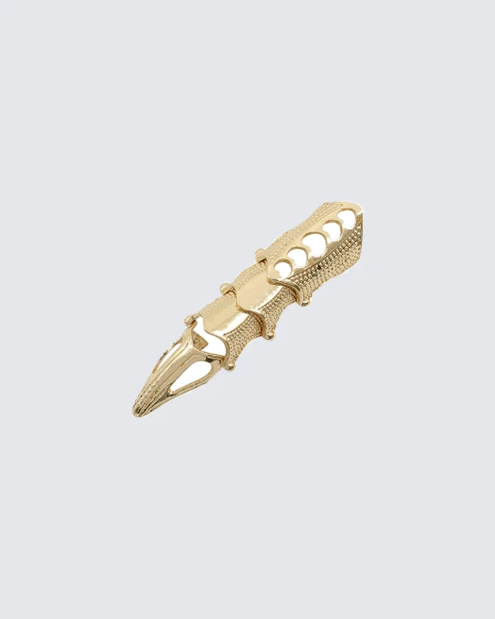 "GOTHIC CLAW" Articulated Armor Finger Ring