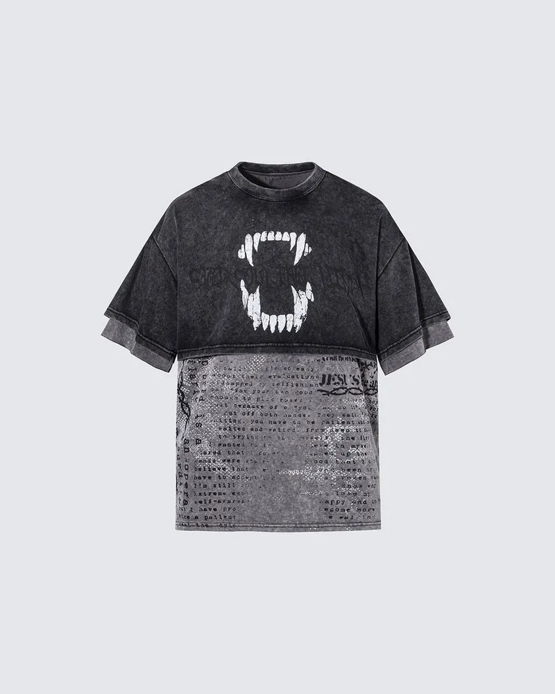 Layered Washed Graphic Tee