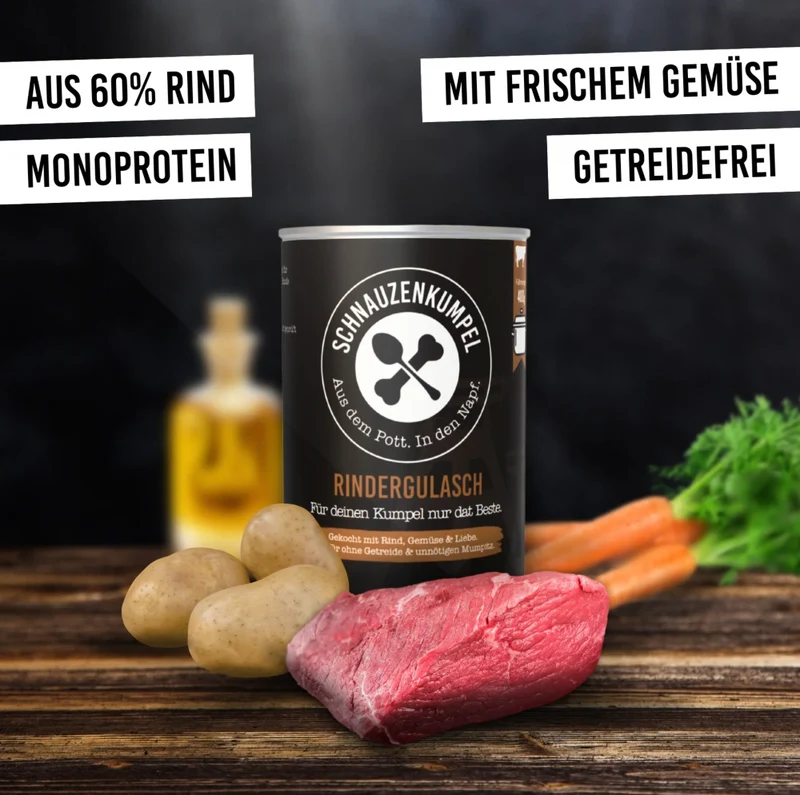 Schnauzenkumpel Rindergulasch 400g
