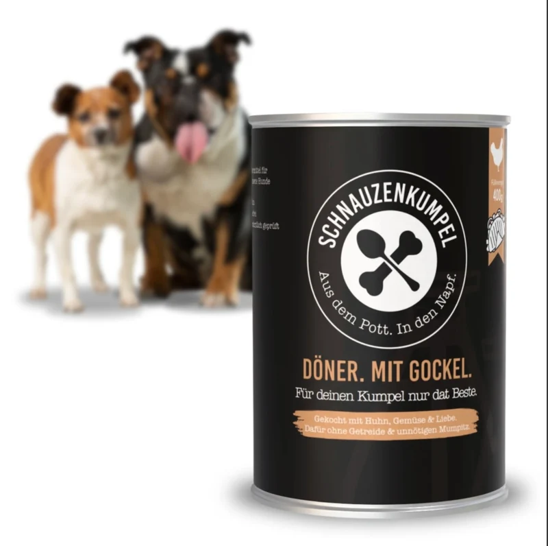 Schnauzenkumpel Döner. Mit Gockel. 400g