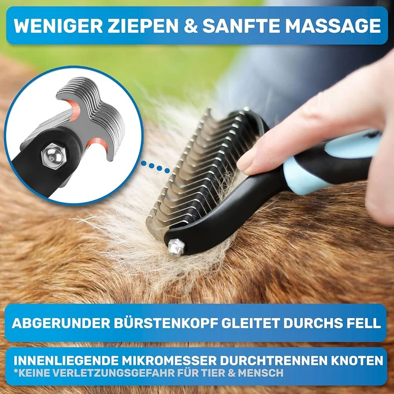 Unterwollbürste - Unterfellbürste rosa