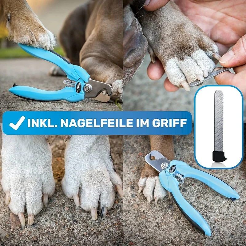 Krallenschere verstellbar Gr. S-L blau