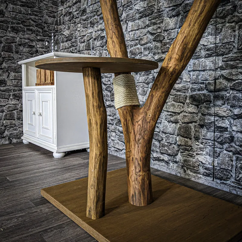 Outdoor Naturkratzbaum 3831 Kratzbaum Natur Holz Design 149 cm hoch Katzenbaum