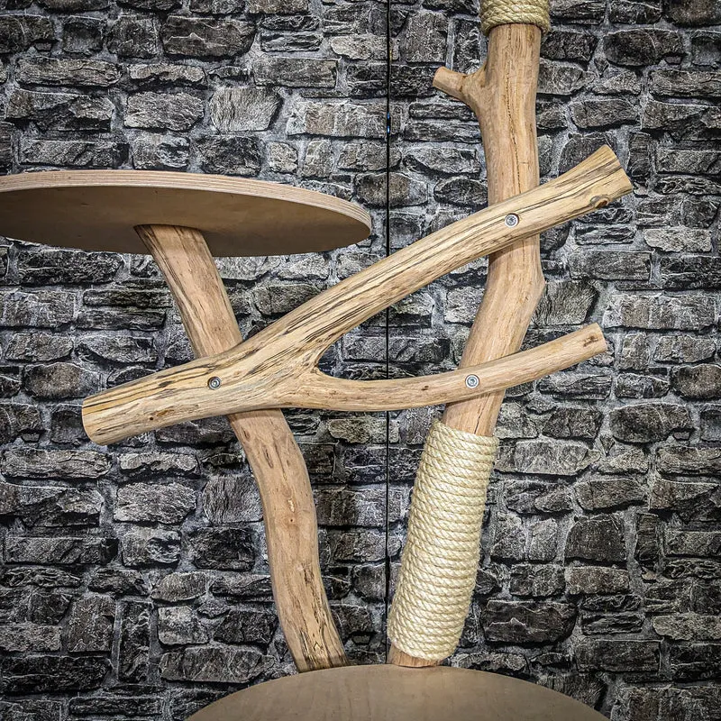 Naturkratzbaum 3821 Kratzbaum Natur Holz Design 152 cm hoch Katzenbaum