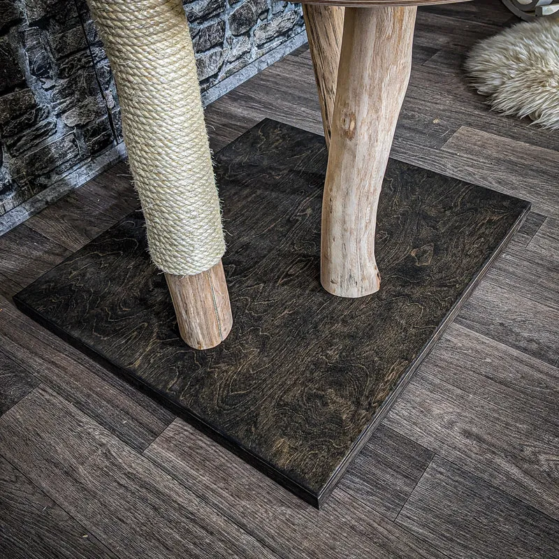 Naturkratzbaum 3820 Kratzbaum Natur Holz Design 144 cm hoch Katzenbaum