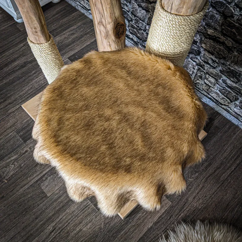 Naturkratzbaum 3817 Kratzbaum Natur Holz Design 154 cm hoch Katzenbaum