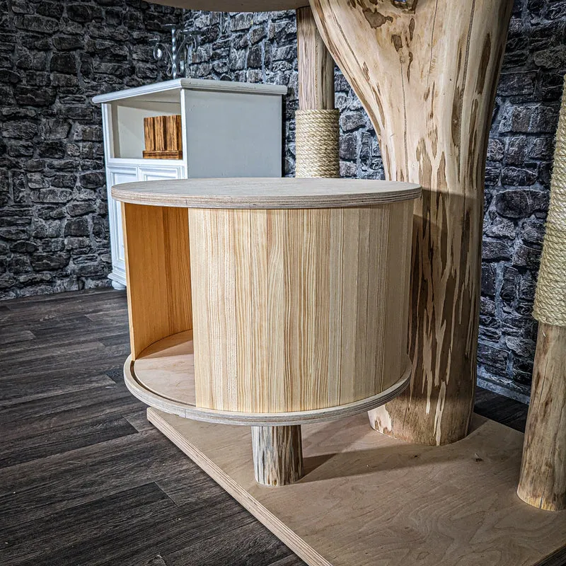 Naturkratzbaum 3902 Kratzbaum Natur Holz Design 218 cm hoch Katzenbaum