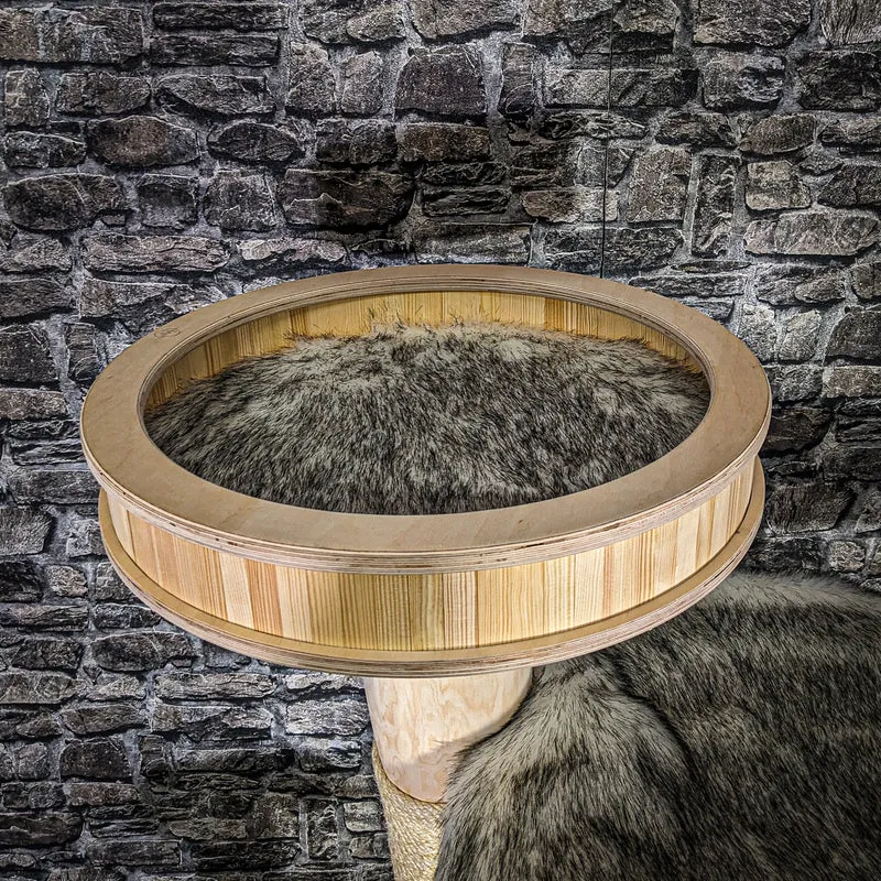 Naturkratzbaum 3888 Kratzbaum Natur Holz Design 204 cm hoch Katzenbaum
