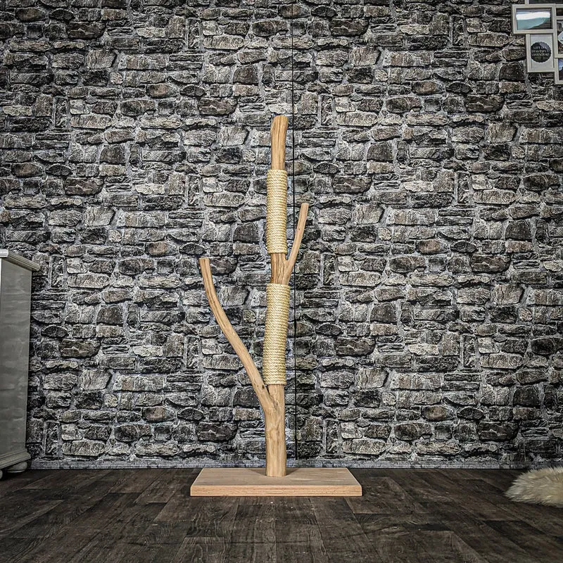 Kratzstamm 3886 Natur Holz Design Kratzbaum 125 cm hoch Naturkratzbaum