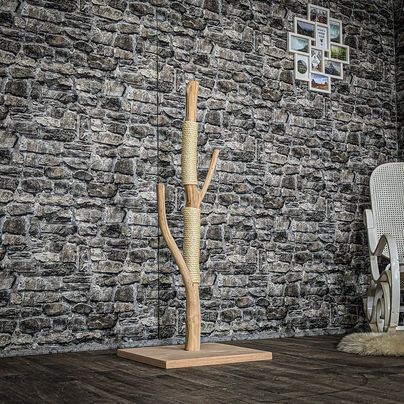 Kratzstamm 3886 Natur Holz Design Kratzbaum 125 cm hoch Naturkratzbaum