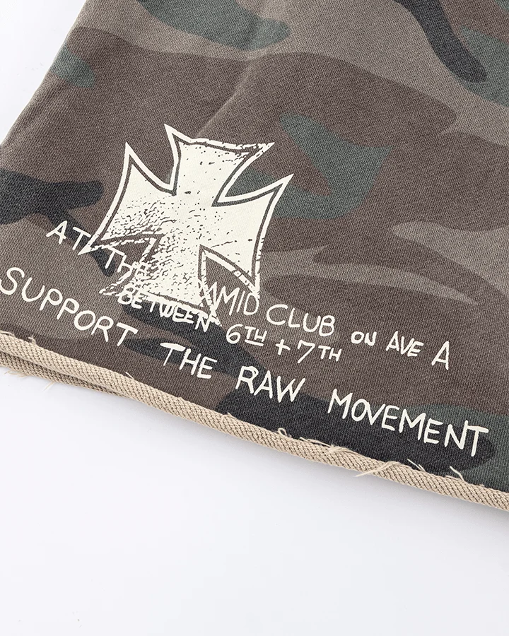 Graffiti Camo Sleeveless Oversized T-Shirt