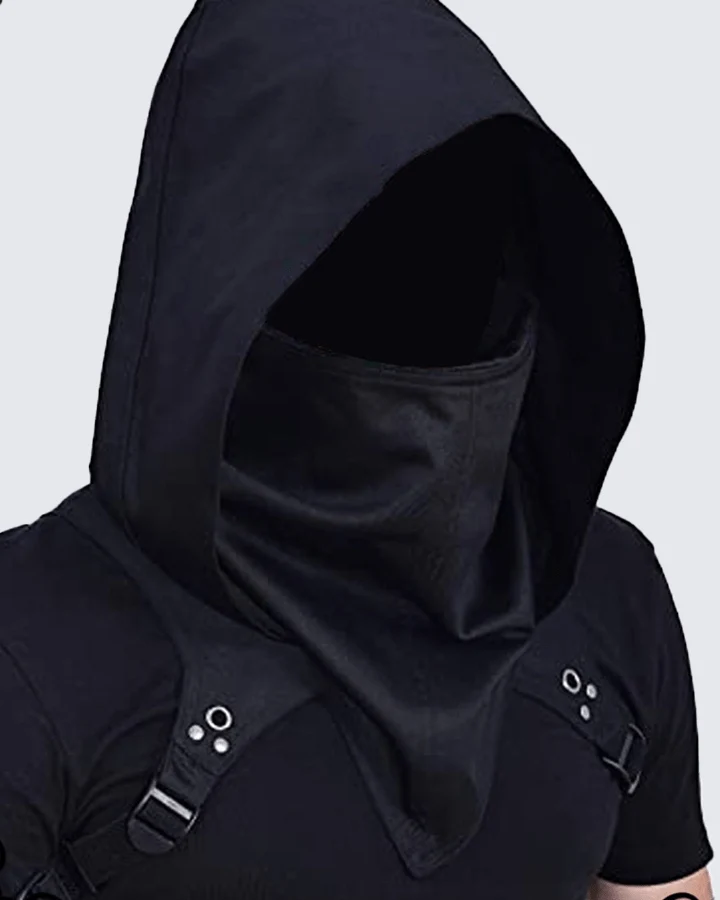 Techwear Detachable Hooded Face Cover Mask