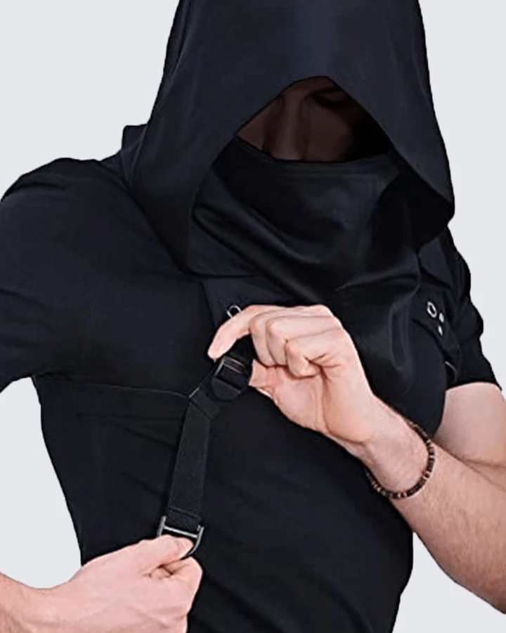 Techwear Detachable Hooded Face Cover Mask