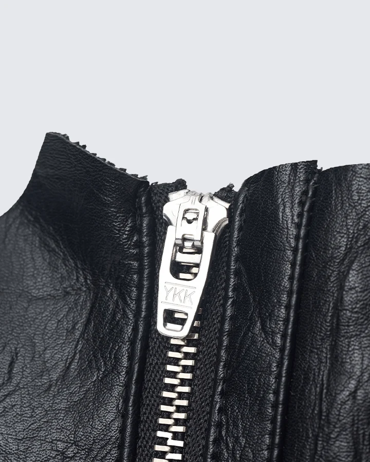 Gothic Punk Lace-Up Fingerless Faux Leather Gloves