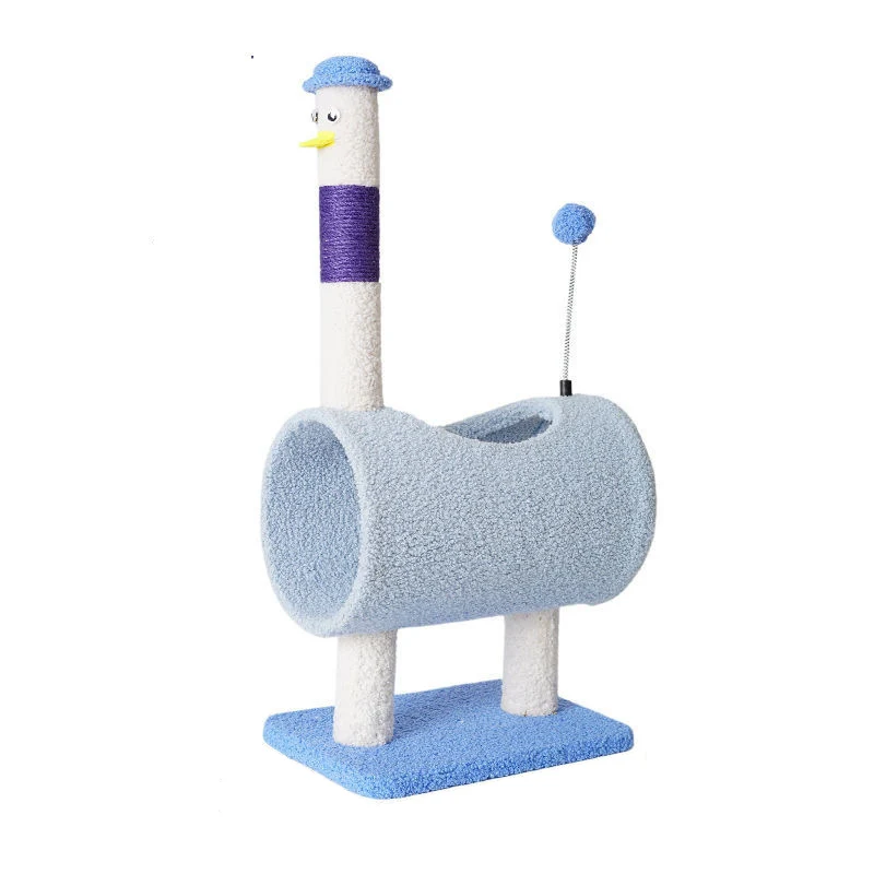 Kratzbaum außergewöhnlich im Tierdesign, Multifunktionale Katzen Spielstruktur, Katzenspielzeug für das Kratzen und Klettern