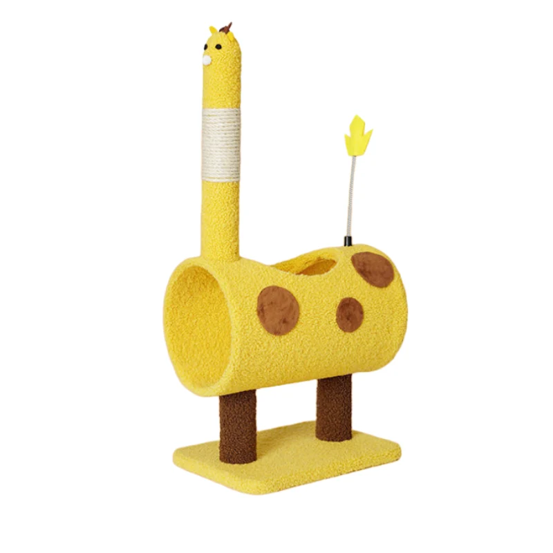 Kratzbaum außergewöhnlich im Tierdesign, Multifunktionale Katzen Spielstruktur, Katzenspielzeug für das Kratzen und Klettern