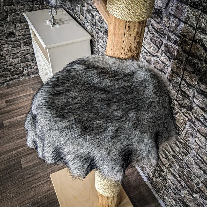 Naturkratzbaum 3665 Kratzbaum Natur Holz Design 185 cm hoch Katzenbaum