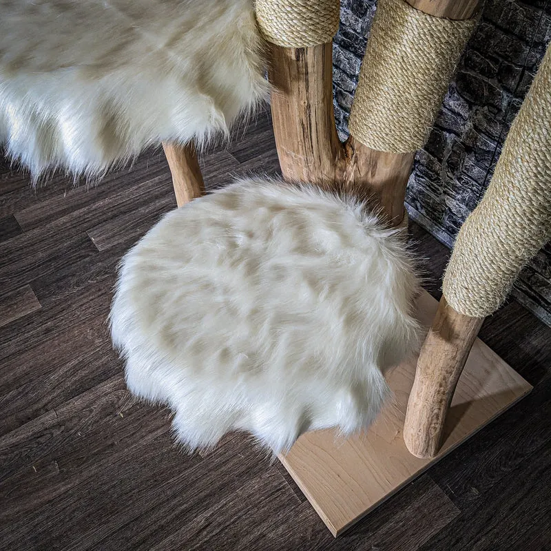 Naturkratzbaum 3658 Kratzbaum Natur Holz Design 230 cm hoch Katzenbaum