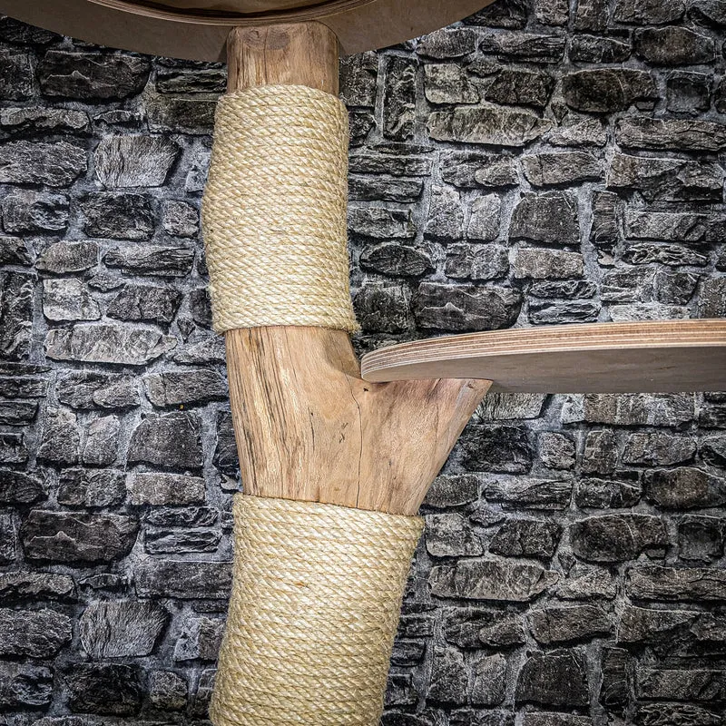 Naturkratzbaum 3651 Kratzbaum Natur Holz Design 200 cm hoch Katzenbaum