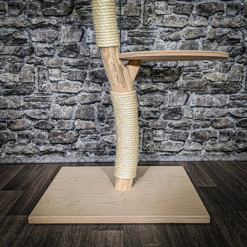 Naturkratzbaum 3649 Kratzbaum Natur Holz Design 84 cm hoch Katzenbaum
