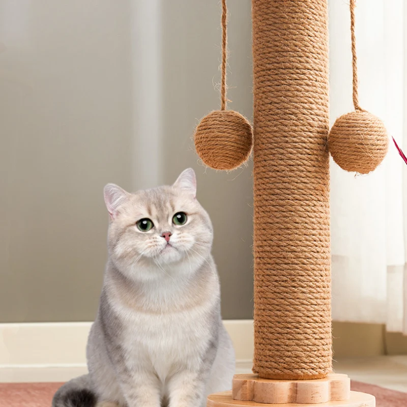 Kratzbaum Katzen, Katzenkratzbaum mit lustiger Katzenstock & Katzendrehteller geliefert für verspielte Katzen