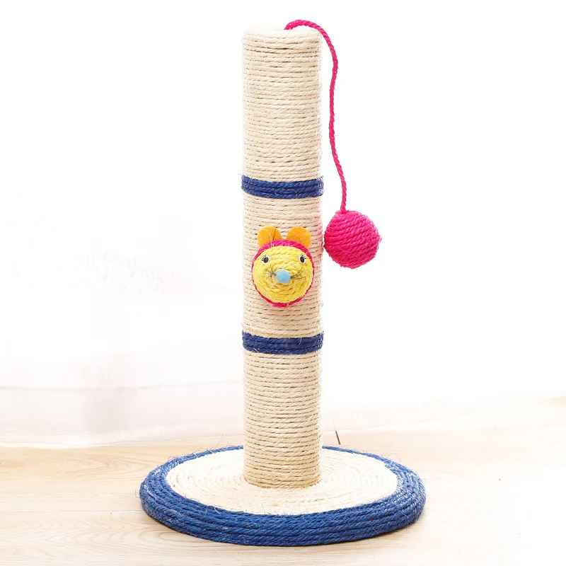 Kratzbaum Spielzeug aus Sisal, Platzsparendes Design, Einfach Montage, Ideal für kleine Katzen
