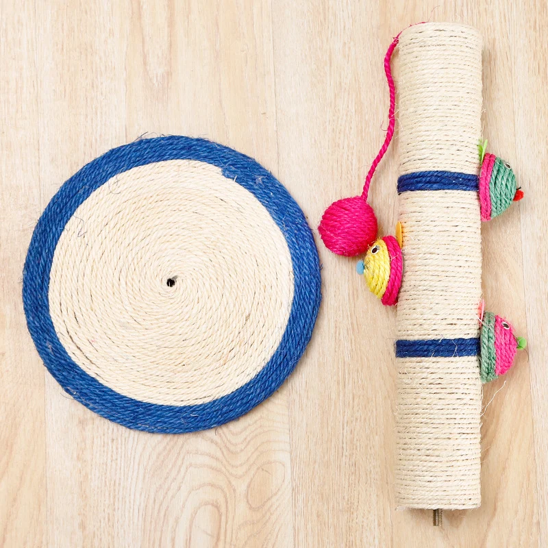 Kratzbaum Spielzeug aus Sisal, Platzsparendes Design, Einfach Montage, Ideal für kleine Katzen