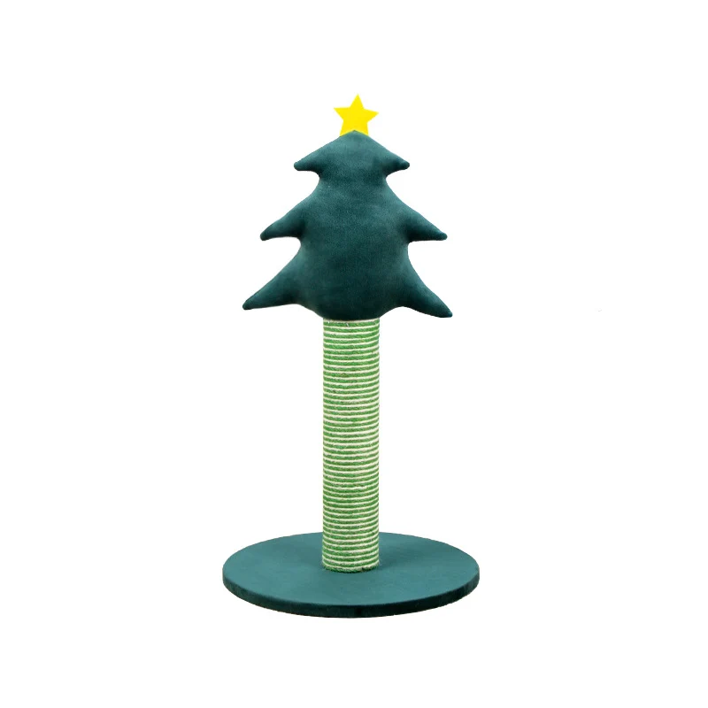 Schmale Kratzbaum Kiefern-Design, aus Sisal, platzsparend, dekorativ, für kleine Wohnungen und Ecken