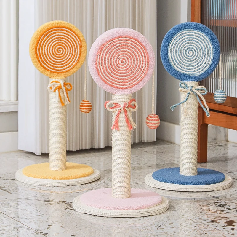 Kratzbaum Kratzbaum Modern, Lollipop Katzenkratzer, Sisal-Kordel, Befriedigt das Kratzbedürfnis Ihrer Katze