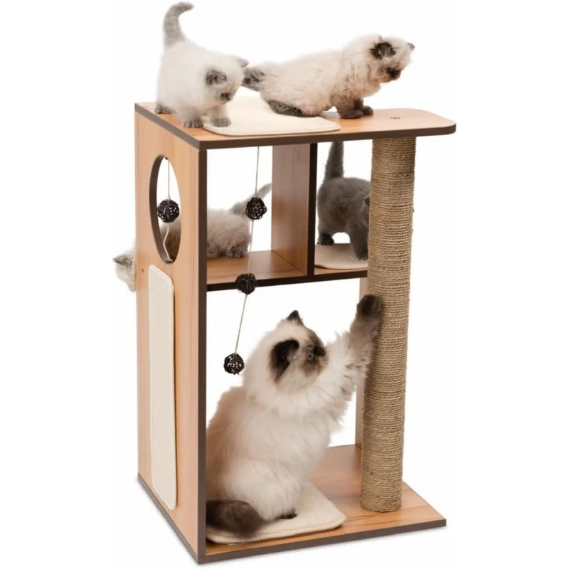 Vesper Katzenmöbel V-Box groß, Walnuss