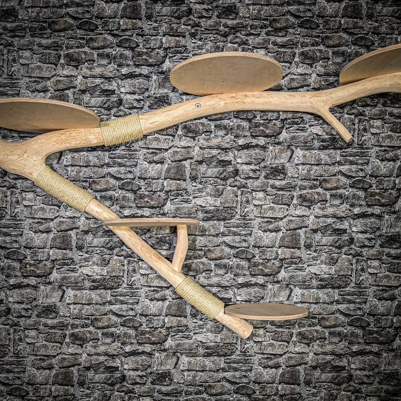 Wandkratzbaum 3545 Naturkratzbaum 260 cm lang Kratzbaum Natur Holz Design