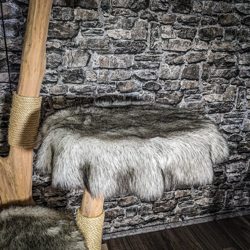 Naturkratzbaum 3541 Kratzbaum Natur Holz Design 188 cm hoch Katzenbaum