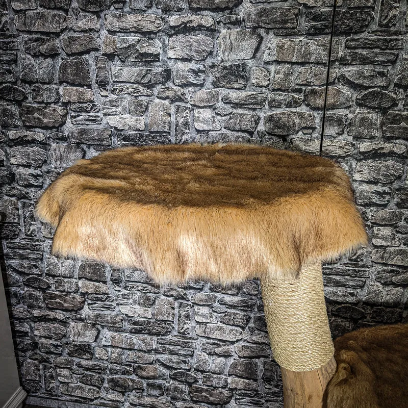 Naturkratzbaum 3540 Kratzbaum Natur Holz Design 103 cm hoch Katzenbaum