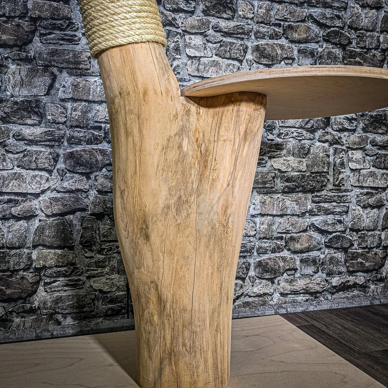 Naturkratzbaum 3540 Kratzbaum Natur Holz Design 103 cm hoch Katzenbaum