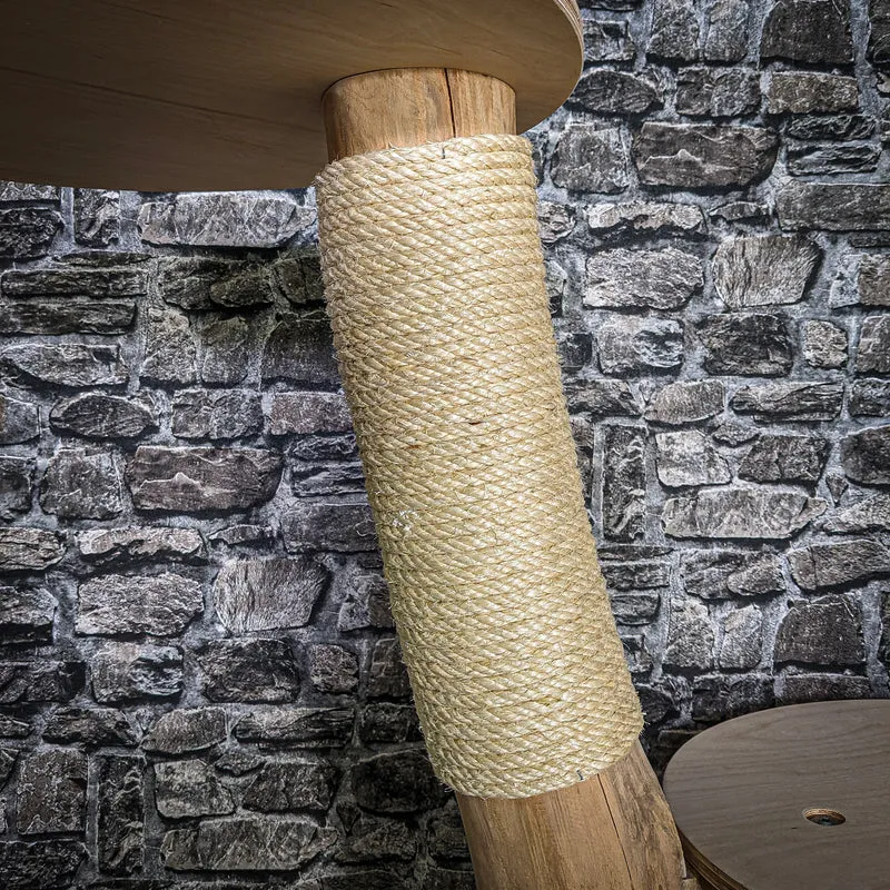 Naturkratzbaum 3540 Kratzbaum Natur Holz Design 103 cm hoch Katzenbaum