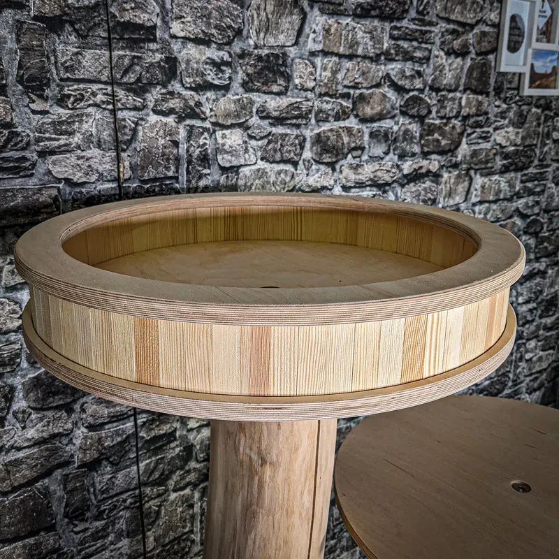 Naturkratzbaum 3537 Kratzbaum Natur Holz Design 130 cm hoch Katzenbaum