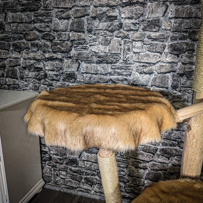 Naturkratzbaum 3536 Kratzbaum Natur Holz Design 212 cm hoch Katzenbaum