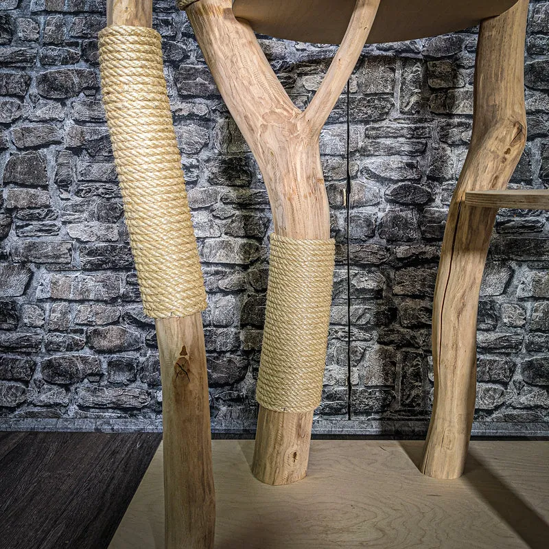 Naturkratzbaum 3531 Kratzbaum Natur Holz Design 175 cm hoch Katzenbaum